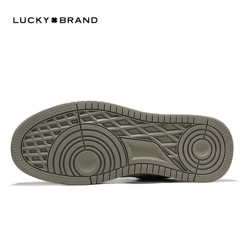 LUCKY BRAND【武艺同款】板鞋 情侣款女鞋四叶草运动鞋透气皮革男单鞋休闲鞋 【幸运四叶草】墨尔本绿 37