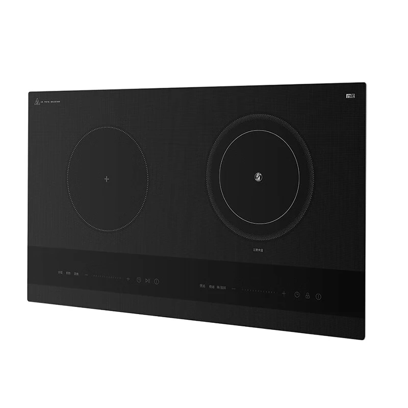 美的（Midea）嵌入式电磁炉双灶多功能家用智能双电磁灶商用灶一体大功率双头灶 ZHE3520【3500W 左电右陶】