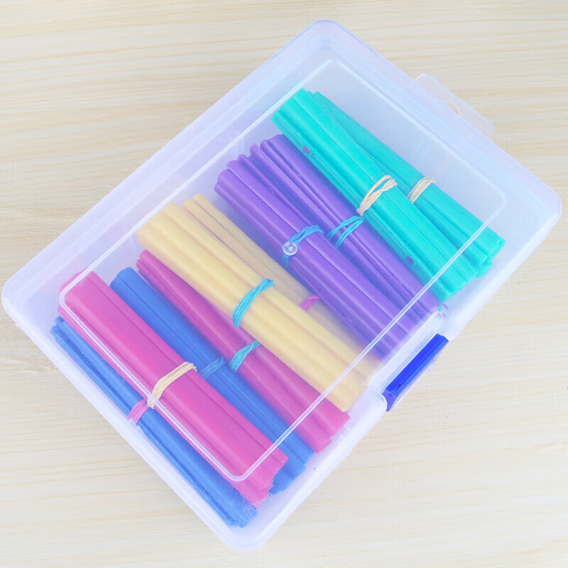 磁性小棒彩色磁铁棍磁力计数棒10cm小学生数学一年级算术学具教具 100