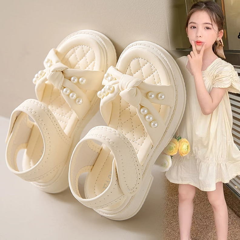 尚居芳凉鞋女童3到6岁女童凉鞋夏季2024新款儿童时尚百搭公主鞋中大童