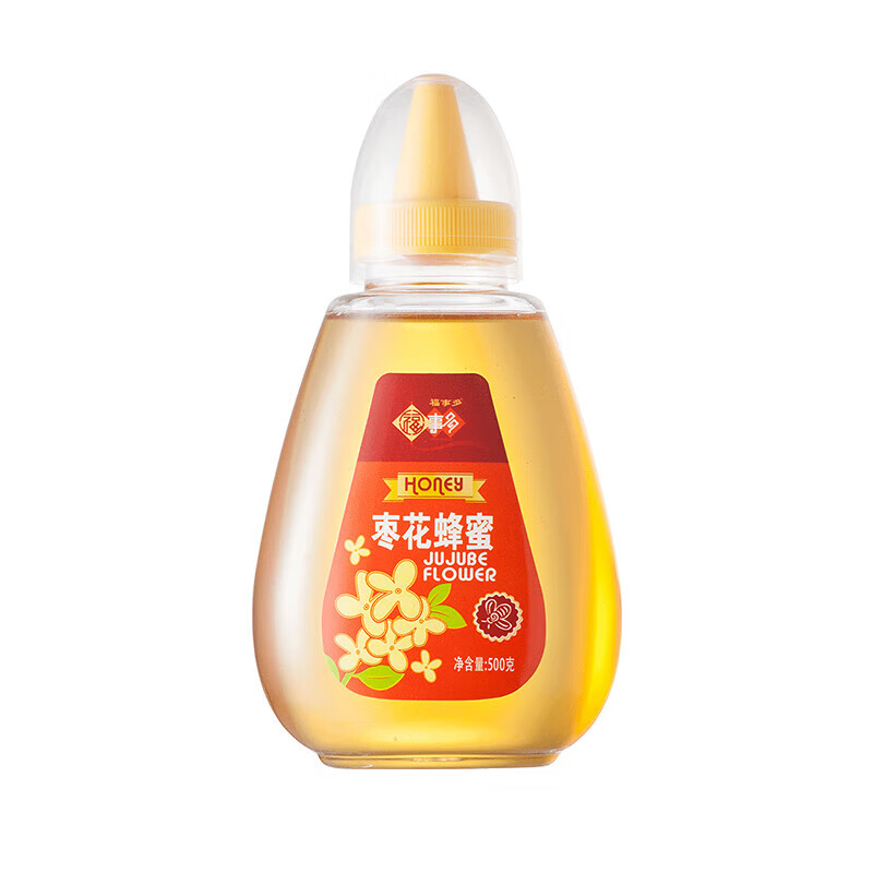 福事多枣花蜂蜜500g/瓶 瓶装液态蜜 蜂蜜 送礼礼品早餐牛奶麦片代餐伴侣