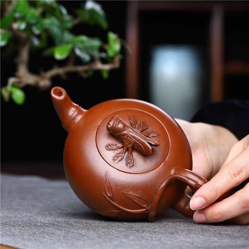 oqb紫砂壶 纯手工大师级顾景舟套装宜兴紫砂壶手工大师级茶壶一鸣惊