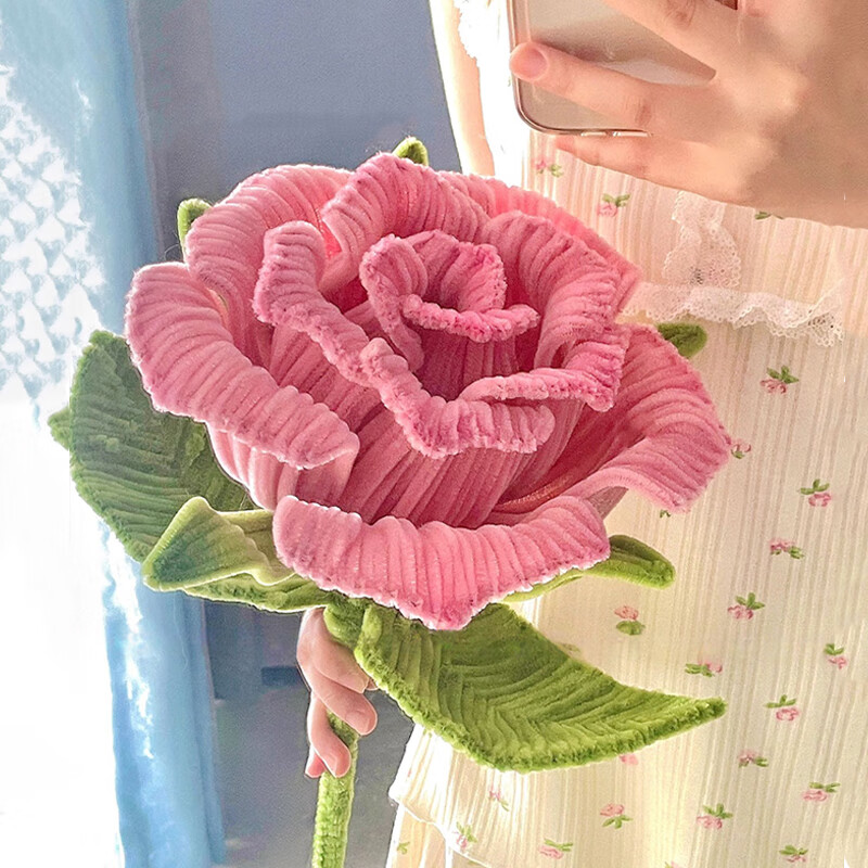 京东鲜花 diy巨型扭扭棒手工玫瑰花束材料包创意礼物母亲节送妈妈老婆女友