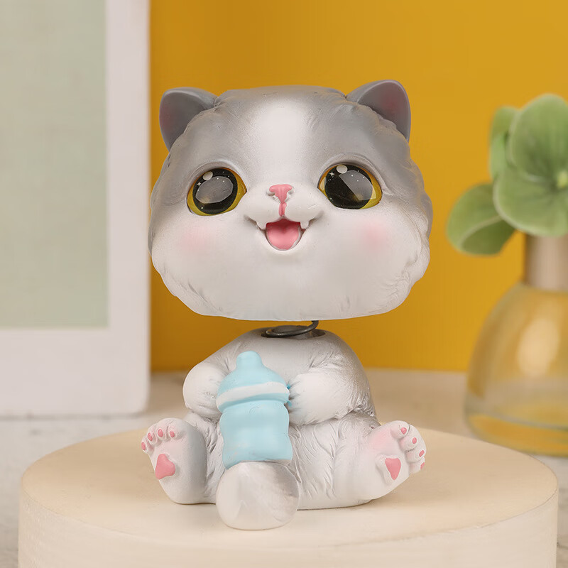 摆件卡通公仔车载装饰中控台桌面摆饰车内饰品 乖萌宝宝摇头摆件a款