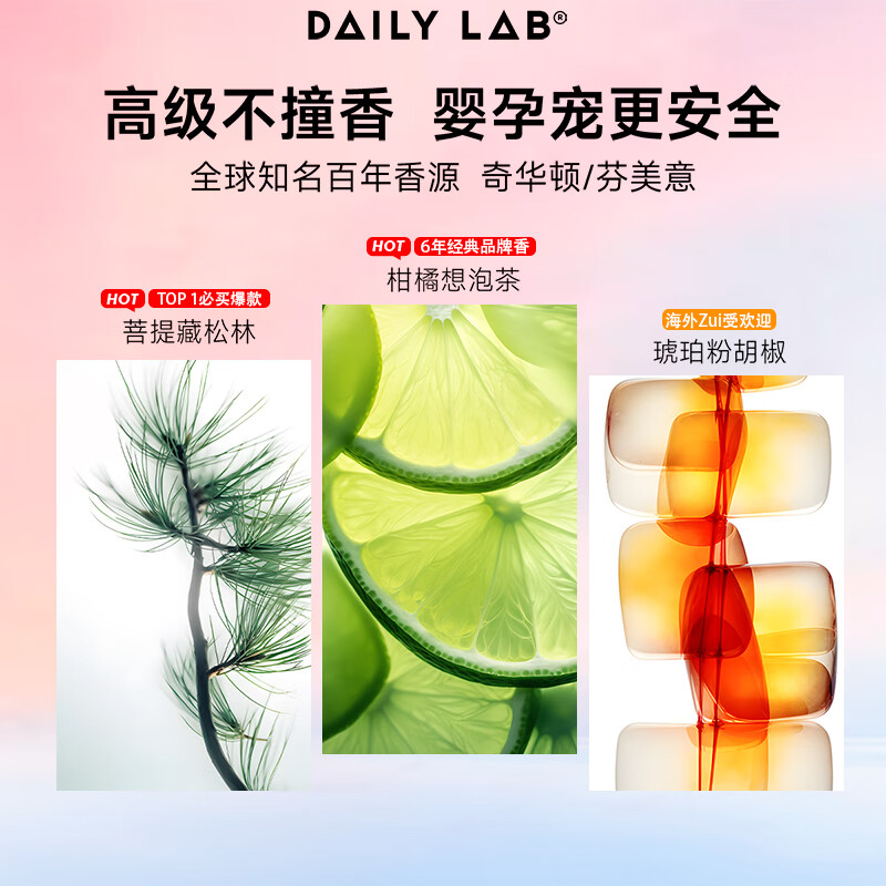 DAILY LAB车载香薰汽车香水model3焕新版车内高档香氛特斯拉适用modelY 柑橘想泡茶【茶果香】碳纤灰