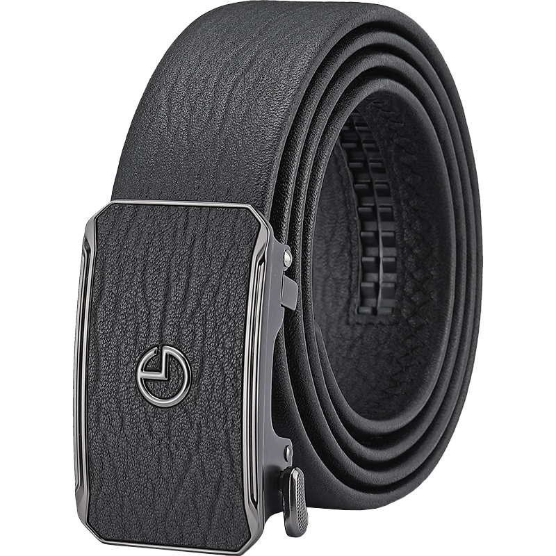 金利来男士皮带头层牛皮自动扣腰带时尚商务裤带礼盒 生日礼物送爸爸