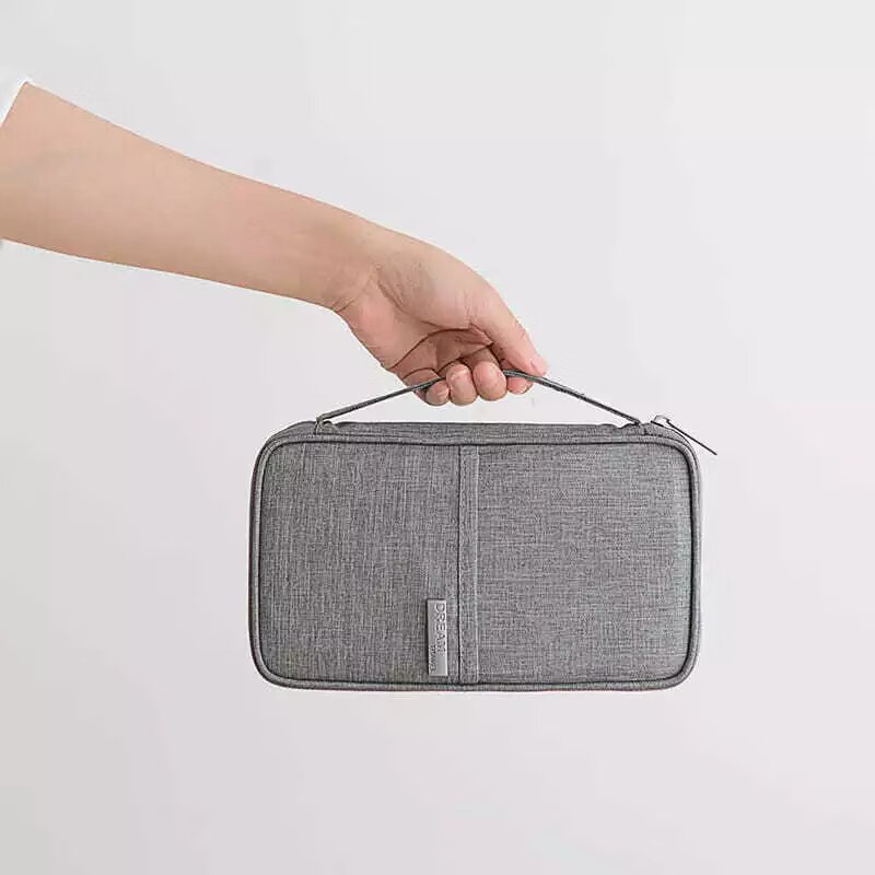 【精选】旅行护照包多功能证件包护照夹票据收纳包卡包钱包机票保 藏青小号