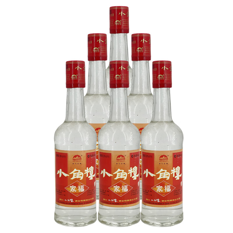 小角楼 老酒 小角楼 家福酒 38度 浓香型白酒 2006年 460mL 6瓶