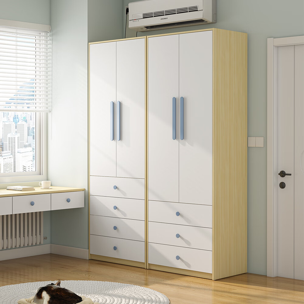 阿马福云女孩房间衣柜小户型衣柜家用卧室省空间出租房实木衣橱小房间