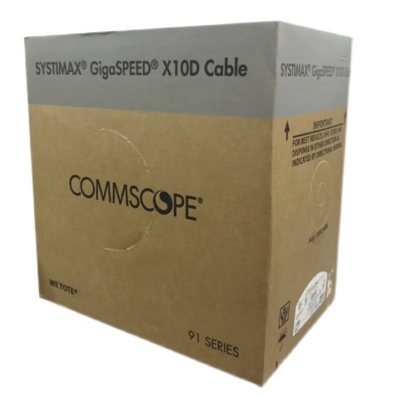 COMMSCOPE康普万兆6A网线 康普超六类非屏蔽双绞线缆305米 1091B普通PVC材料 箱单价