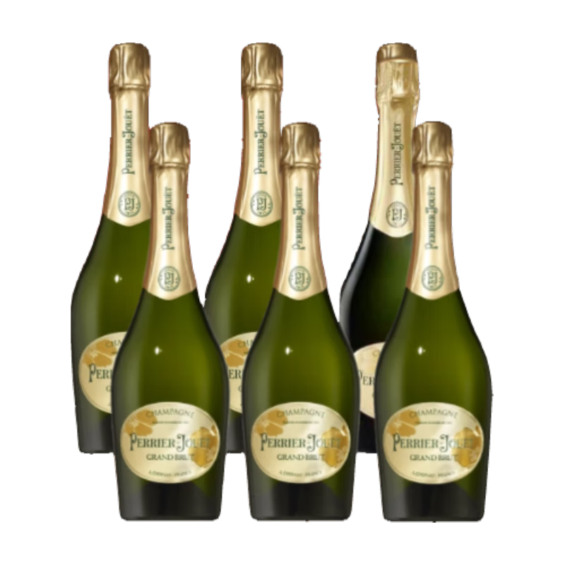 巴黎之花（Perrier Jouet）特級(jí)干型香檳 起泡白葡萄酒 750ml*6瓶 禮盒裝