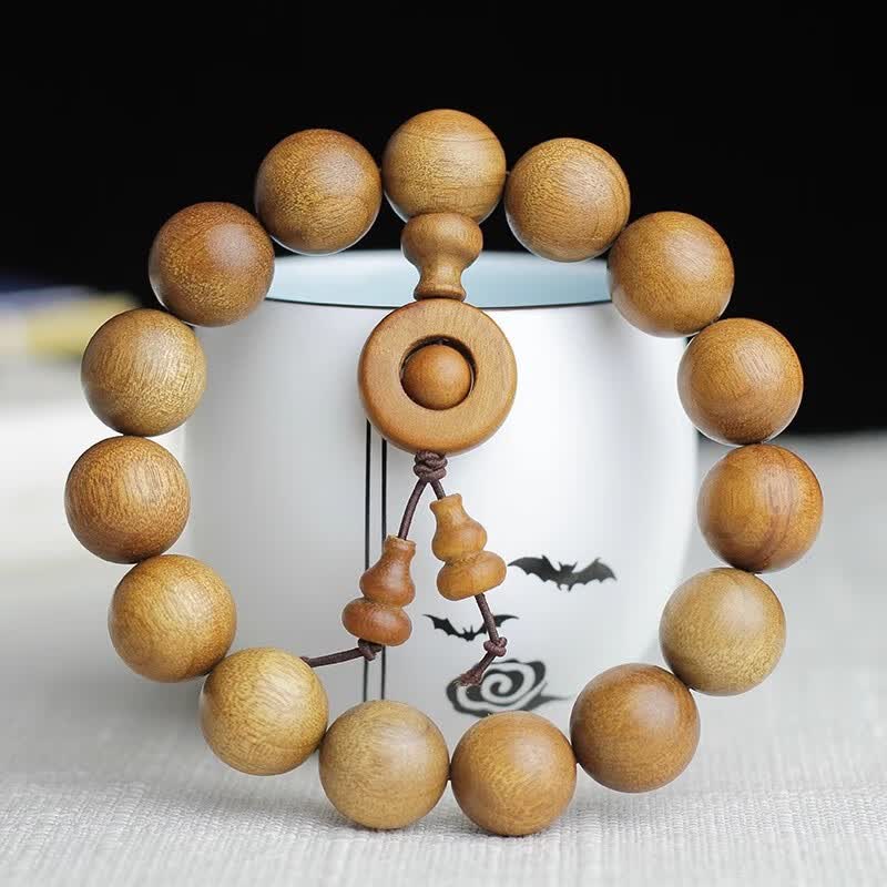 (假一赔万)四川金丝楠小叶祯楠1.5cm×15颗手串男女手链