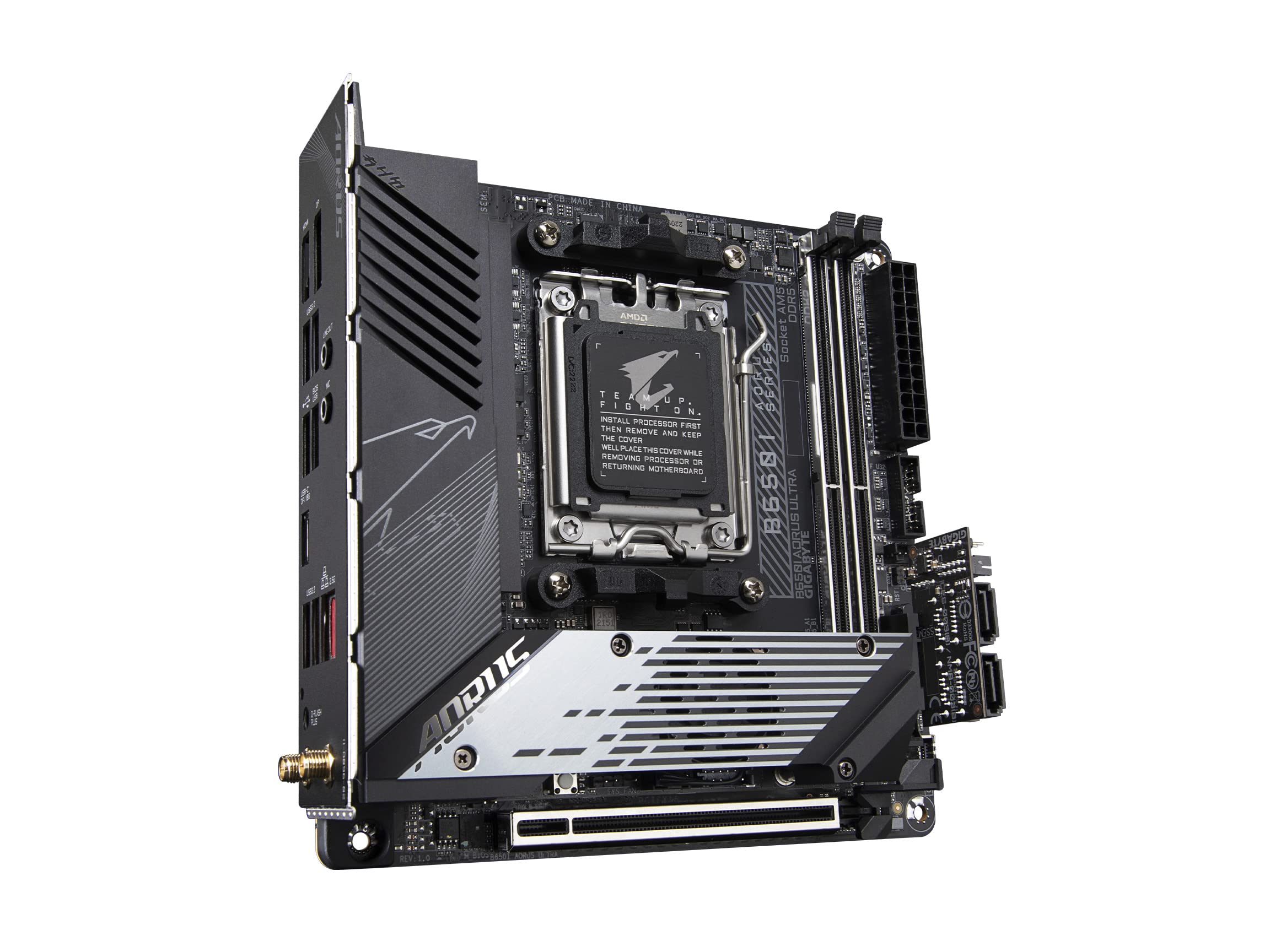 GIGABYTE AORUS 迷你ITX主板 采用B650芯片组 支持AMD Ryzen 7000系列处理器 支持DDR5内存 B650I AORUS ULTRA