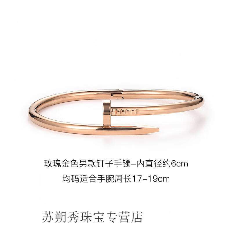 tlxt施华洛世奇锆钉子手镯钛钢男士 ins设计感轻奢小众 精致潮情侣