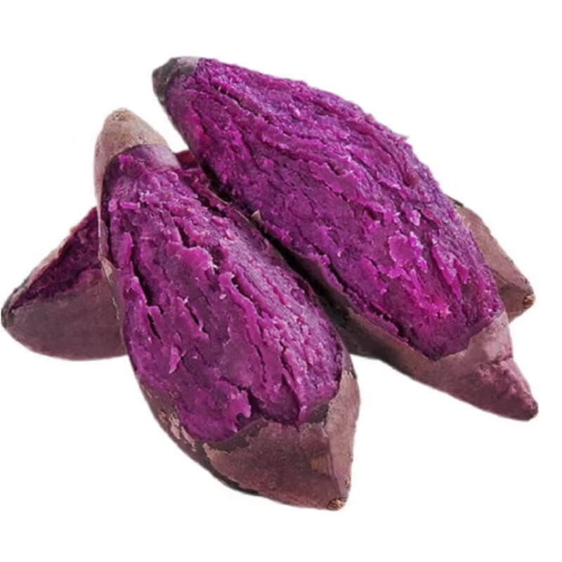 草帽奶奶山东紫罗兰紫薯 新鲜时令蔬菜烤红薯蜜薯地瓜食材 3斤