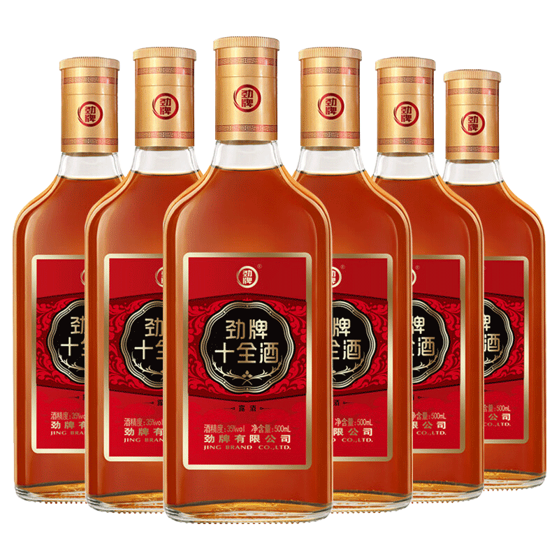 劲牌十全酒35度送礼自饮用酒500/228ml/5L 35度 500mL 6瓶