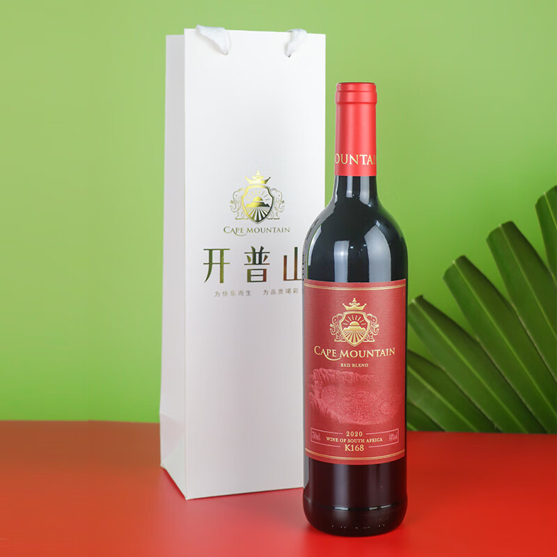 开普山（CAPE MOUNTAIN）K168红酒 精选赤霞珠混酿红葡萄酒 原瓶进口 整箱装750m 中秋送礼 百年庄园