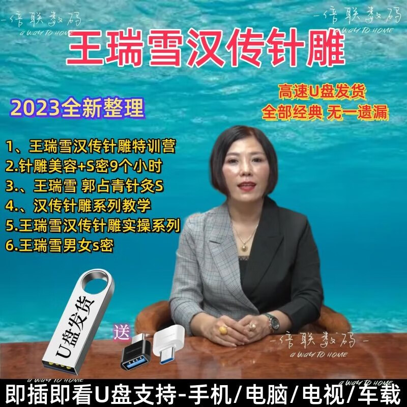 王瑞雪汉传针雕针灸祛皱抗衰减肥私密研修班课程资料u盘教程 王瑞雪大