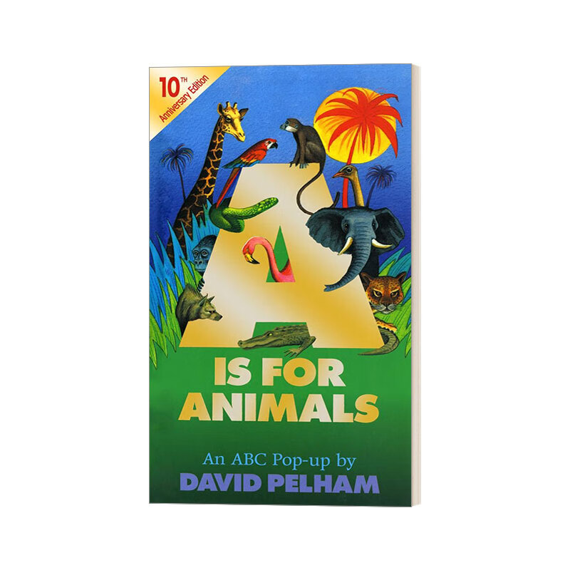 a is for animals 认识26字母开头的动物 儿童立体书 翻翻页 英文版