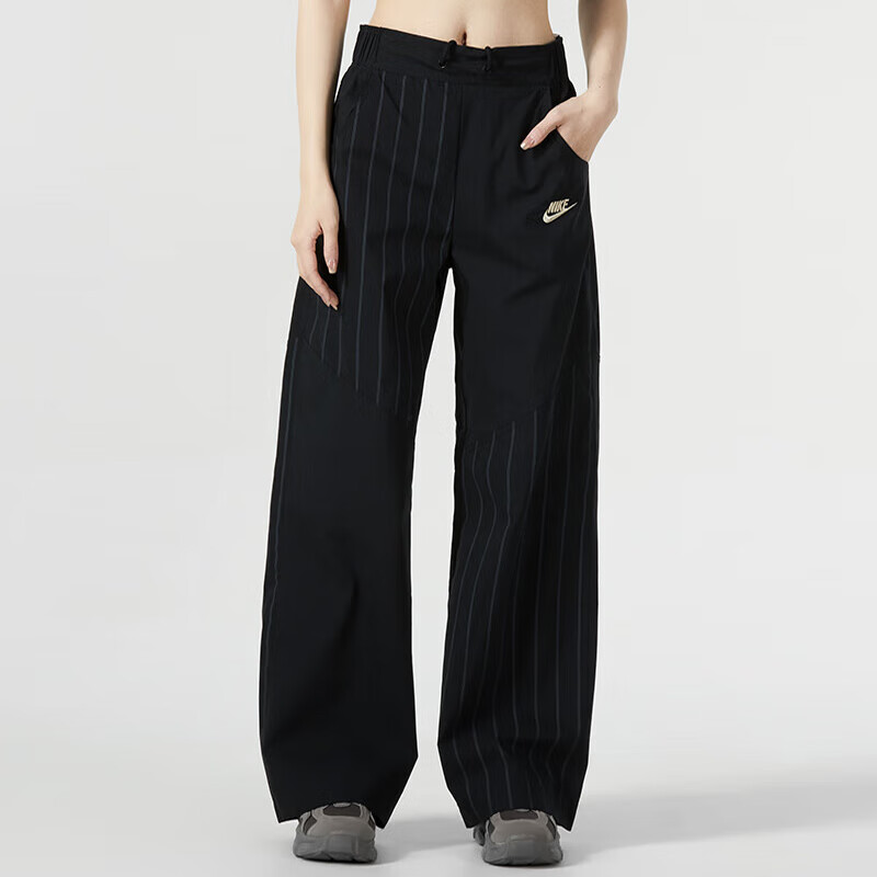 耐克(nike)运动裤女裤春秋新款休闲裤宽松阔腿裤直筒裤长裤fv3966-010