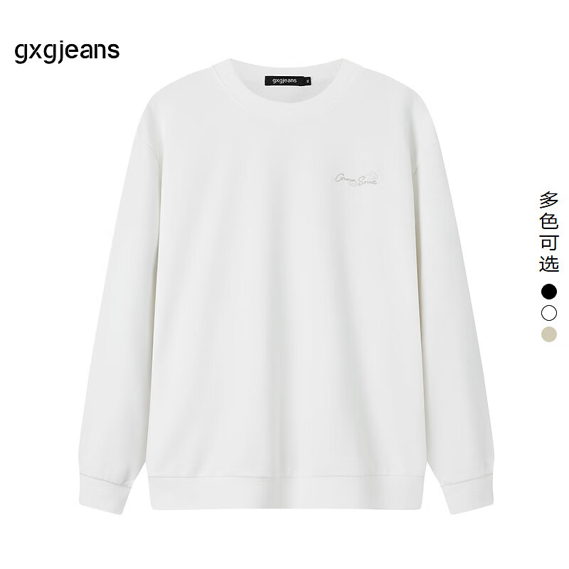 gxg.jeans��װ 2024���＾��ɫ��ͷ����Բ������ 3ɫ��ѡ ��ɫ 2XL (185) 80Ԫ