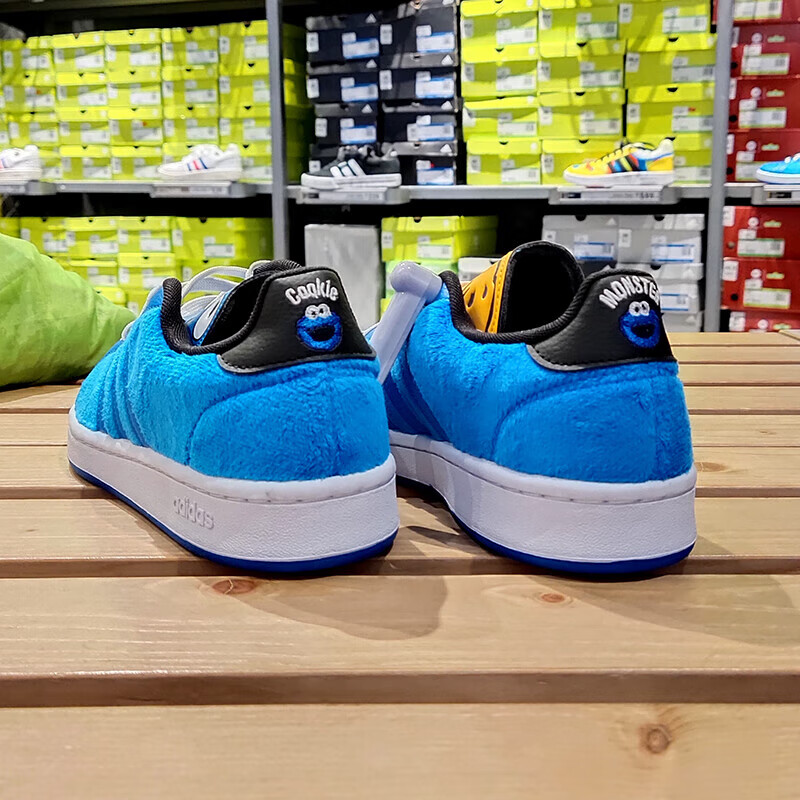 阿迪达斯（adidas） NEO板鞋男鞋2023秋季芝麻街联名运动鞋低帮轻便舒适 39 GX3691蓝色 39