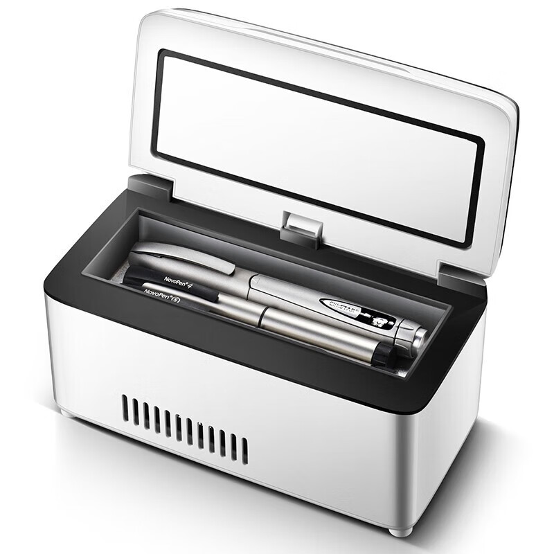 酷宝(Coolbox)胰岛素冷藏盒便携式迷你小冰箱旅行充电式车载保鲜药品疫苗恒温箱 触摸款 车家两用 双电池约16小时 1L