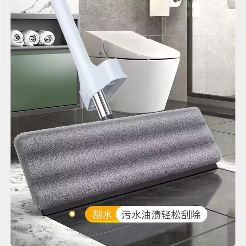 【精选好物】【现发】免手洗拖把平板2024新款家用墩布一拖净懒人 -北欧蓝35cm【共1块布】