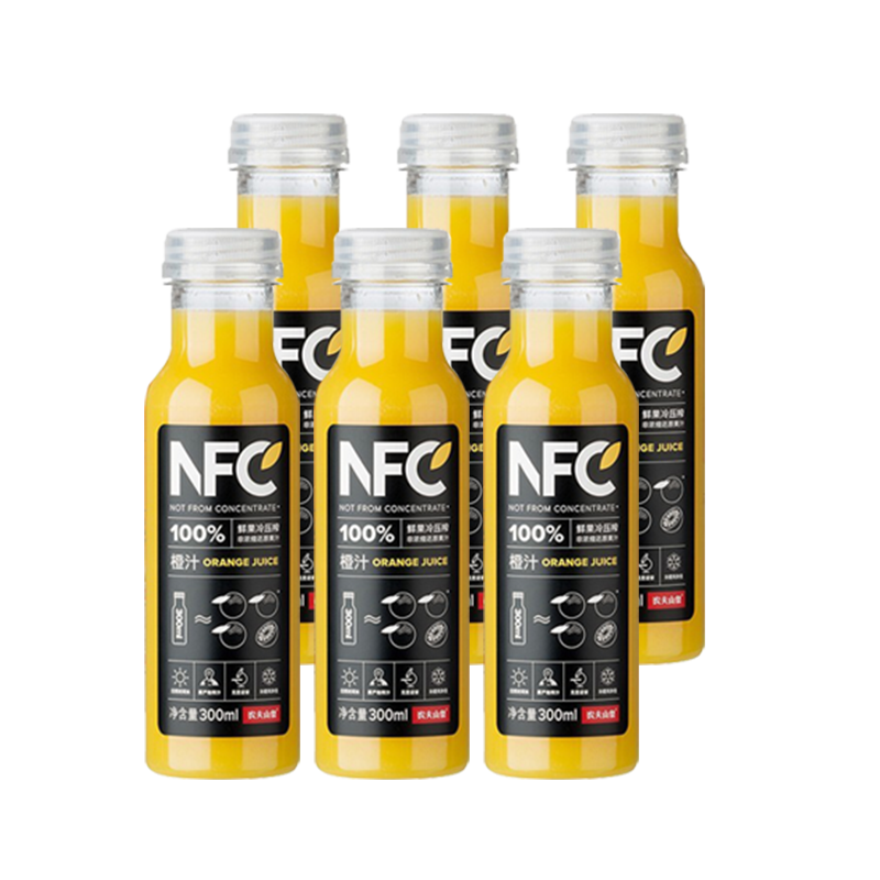 ũ��ɽȪnfc���¹�֭ ��Ũ����ԭ��֭ ���� ��ե��֭  ������� ���³�֭300ml*6ƿ