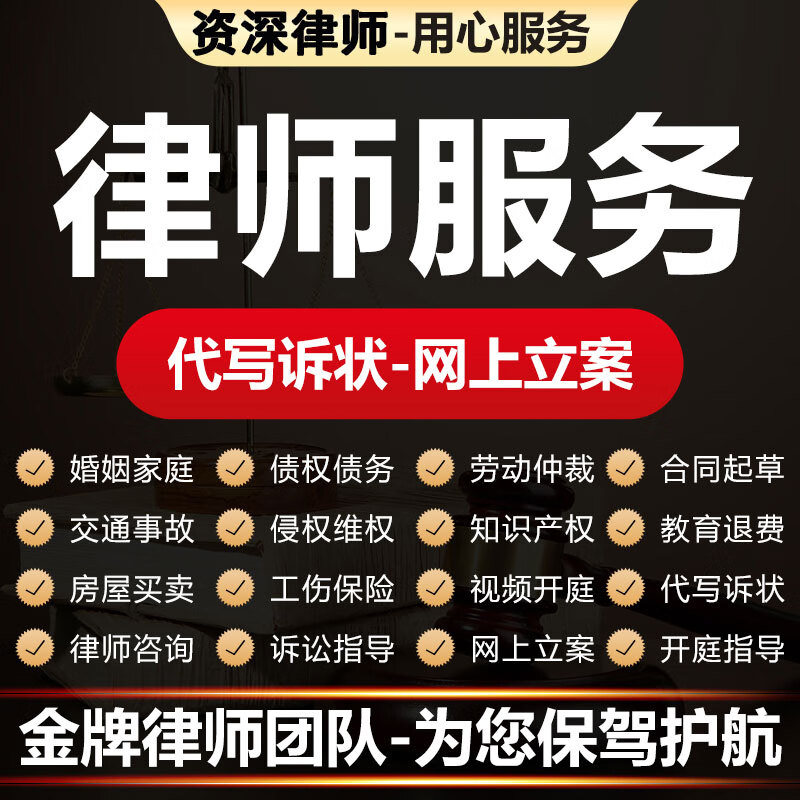 网上立案代理律师代写起诉状答辩上诉书离婚纠纷合同法律咨询服务