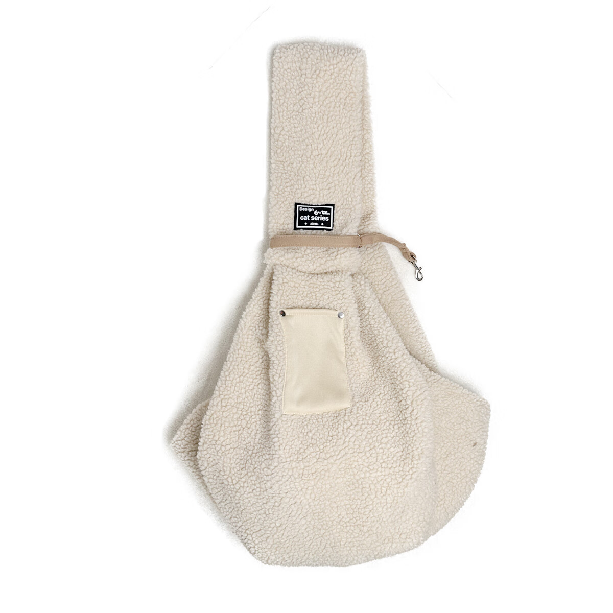 ameeklion宠物斜挎包猫包外出便携羊羔绒猫咪单肩包狗狗携带包冬季