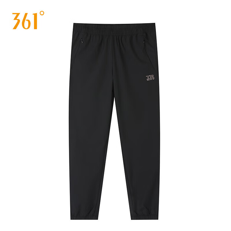 361°女裤运动裤2025春季新款女士潮流口袋拉链速干长裤束脚九分裤