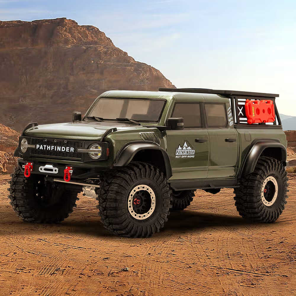 RGT瑞泰 EX86150 勘路者1/10越野车RC遥控车电动四驱仿真攀爬车模型 石墨绿