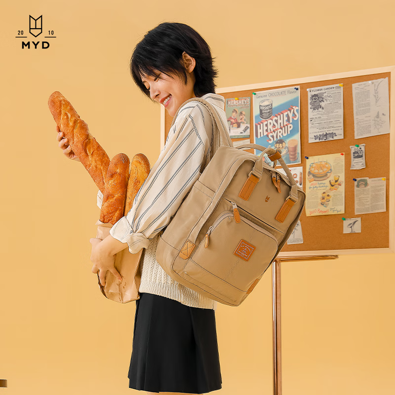 myd迷你复古双肩包休闲百搭小背包斜挎包女生手机包包生日礼物送女友
