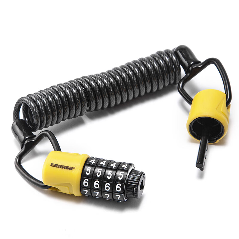 伊诺德eroade头盔锁摩托车帽子锁便携电瓶车锁密码锁链钢丝锁童车 1.