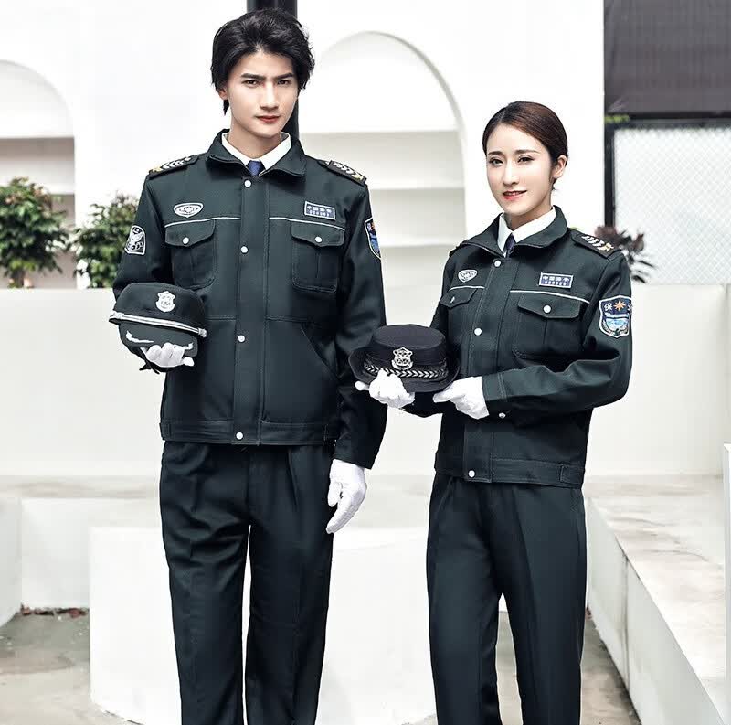 铂朗尼奥地铁安检员工作服2012上海新式保安服套装春秋服套装物业门卫