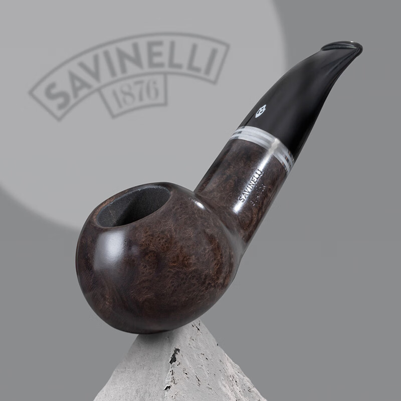 沙芬(savinelli)手工石楠木烟斗peel带滤芯310进口男士烟斗意大利水手