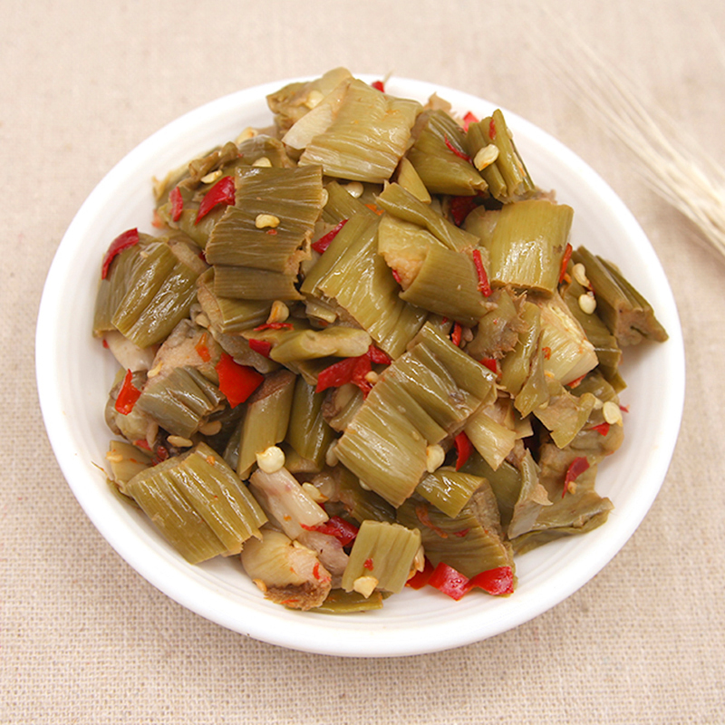 虎钢馋宜享健康周村芋荷江西赣州大余特产芋苗梗客家香辣泡酸腌 芋荷