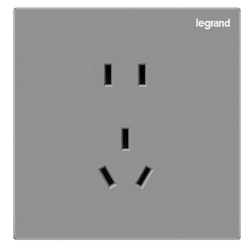 罗格朗 开关插座面板仕典米兰金家用86型五孔带USB墙壁电源暗装多孔插座 逸景银色五孔10只装 【开关插座清单报价】