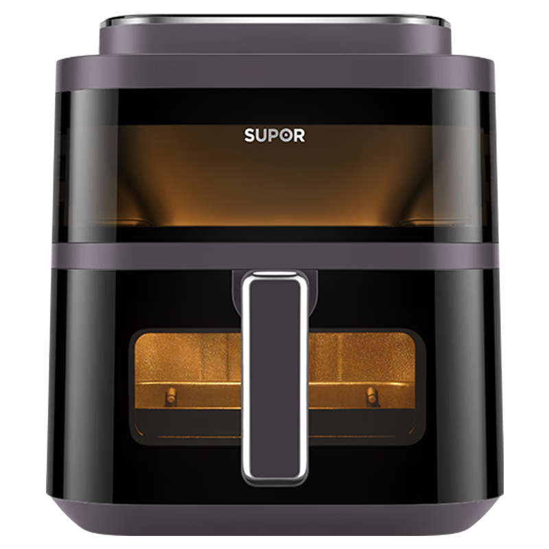 苏泊尔（SUPOR）免翻面空气炸锅 上下可视家用全自动炸烤一体机6L金属内腔 KD60D876