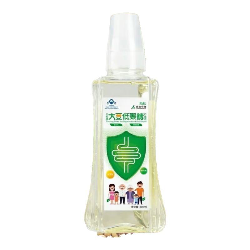 天松大豆低聚糖天松牌金鑼天松牌大豆低聚糖 低聚果糖乳果糖潤I腸通 6瓶 300ml