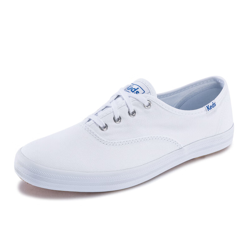 keds经典款小白鞋常青款帆布鞋女款休闲百搭复古板鞋WF34000&WF49946 白色 38