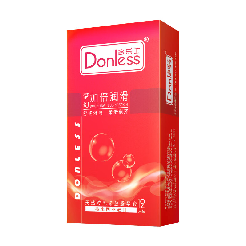 多乐士情趣避孕套超薄型延时持久型颗粒螺纹安全套套大油量保险套性用品 梦幻加倍润滑12只装超大油量