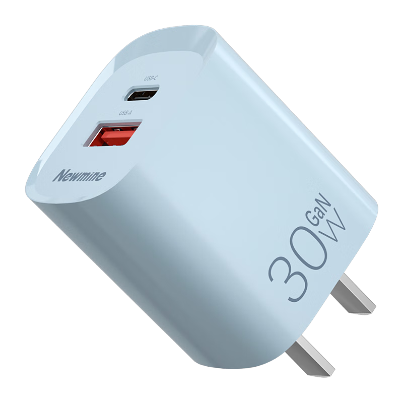 ���ڲ�����Ŧ����Newmine��30W������PD�������USB+Type-C˫�ڳ��ͷ����27/20W/18W֧��iPhone15/14/13/ƽ�� ��ɫ