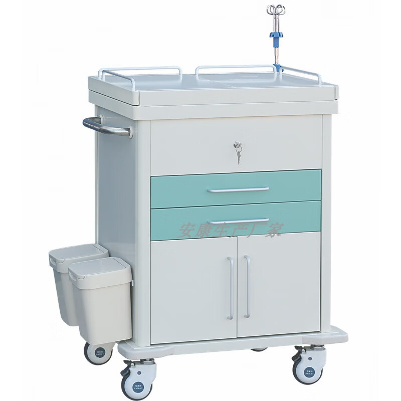 医院不锈钢抢救车急救车病房换药车多功能护士美容护理输液小推车