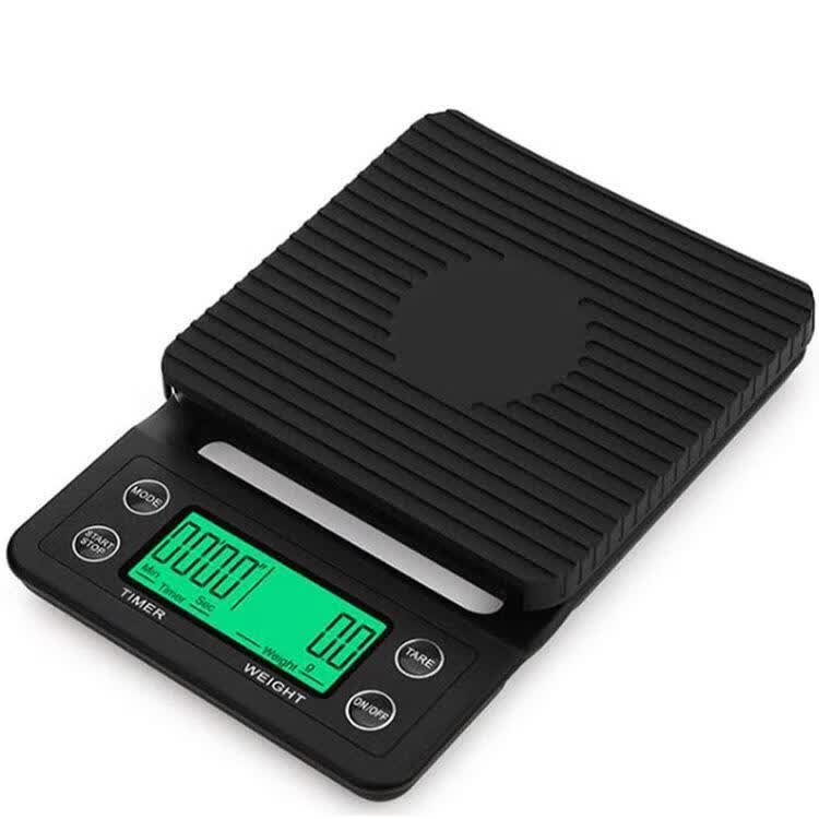三咖啡秤0.1G多功能计时咖啡称厨房秤吧台克称 0.1G黑色(一台) 5kg 京东折扣/优惠券
