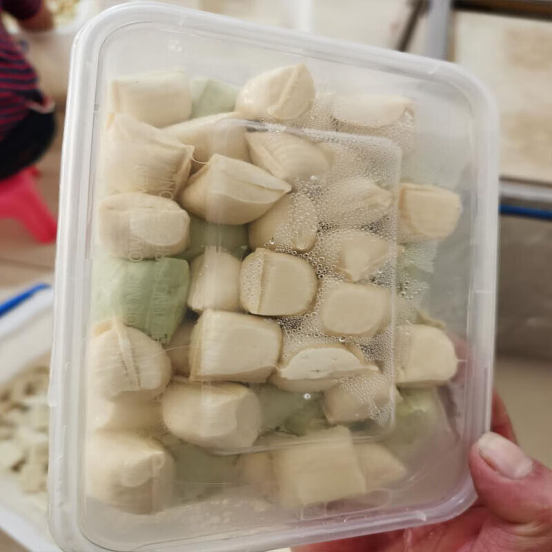 宜享健康云南特产彩色爆珠小豆腐绿豆黑芝麻包浆豆腐60个 绿豆爆珠