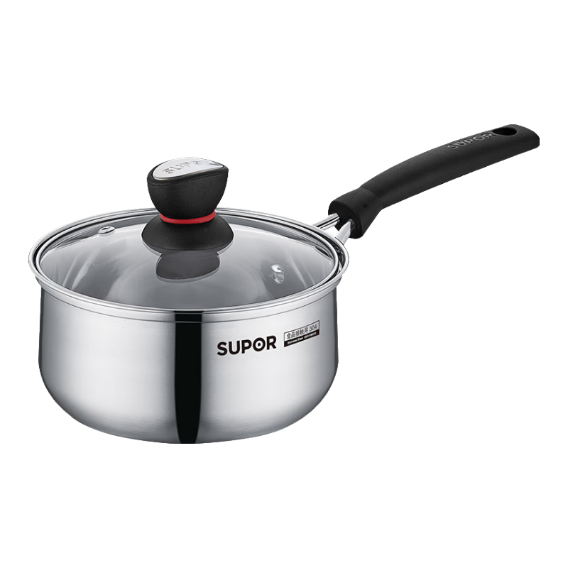 �ղ�����SUPOR���̹���ţ�����渨ʳ����С����304����ִ�¯ȼ��ͨ��С��Ȧ�̹� 1.2L-���������룩 16cm 59Ԫ