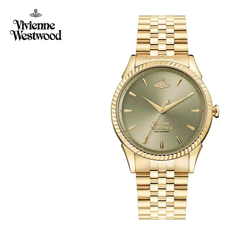 薇薇安·威斯特伍德（Vivienne Westwood）西太后手表女士石英表时尚欧美表女生日礼物送女友七夕情人节礼物 碧