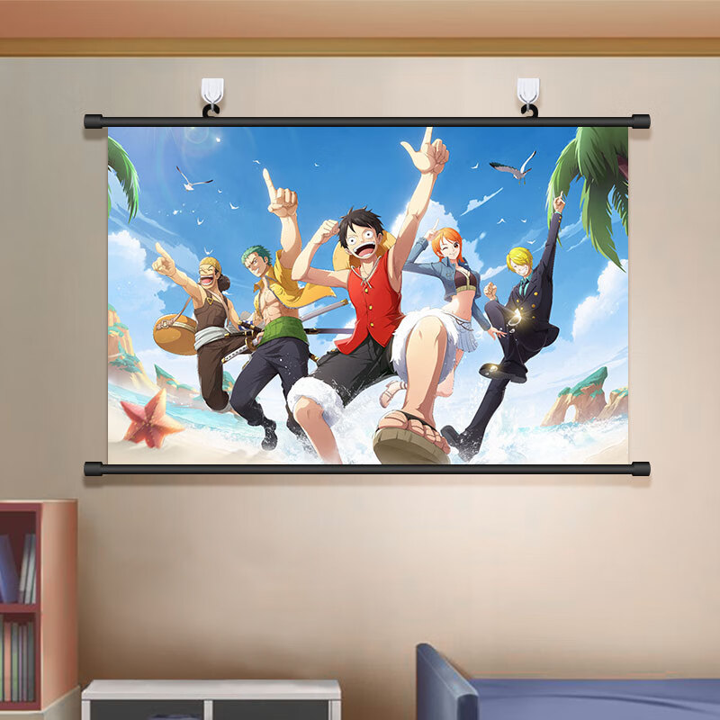 辉音航海王热血航线海报海贼王路飞索隆挂画动漫游戏周边装饰画壁画